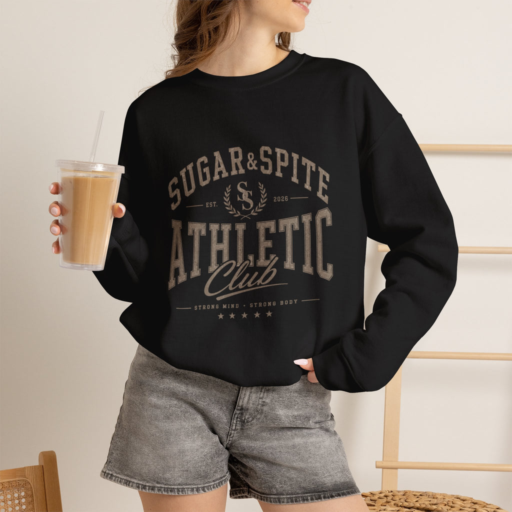 Athletic Club Sweatshirt — "Sugar & Spite" Vintage Crewneck