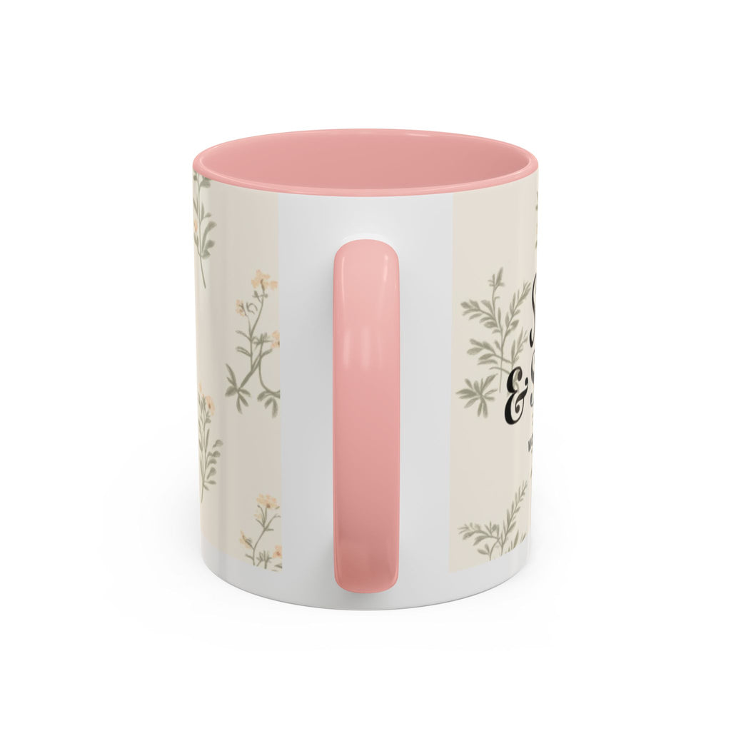 Sugar & Spite Floral Coffee Mug — Accent 11/15oz