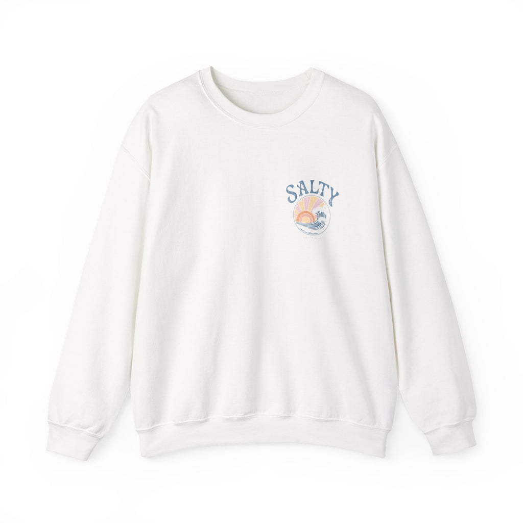 Salty Sunset Wave Crewneck Sweatshirt