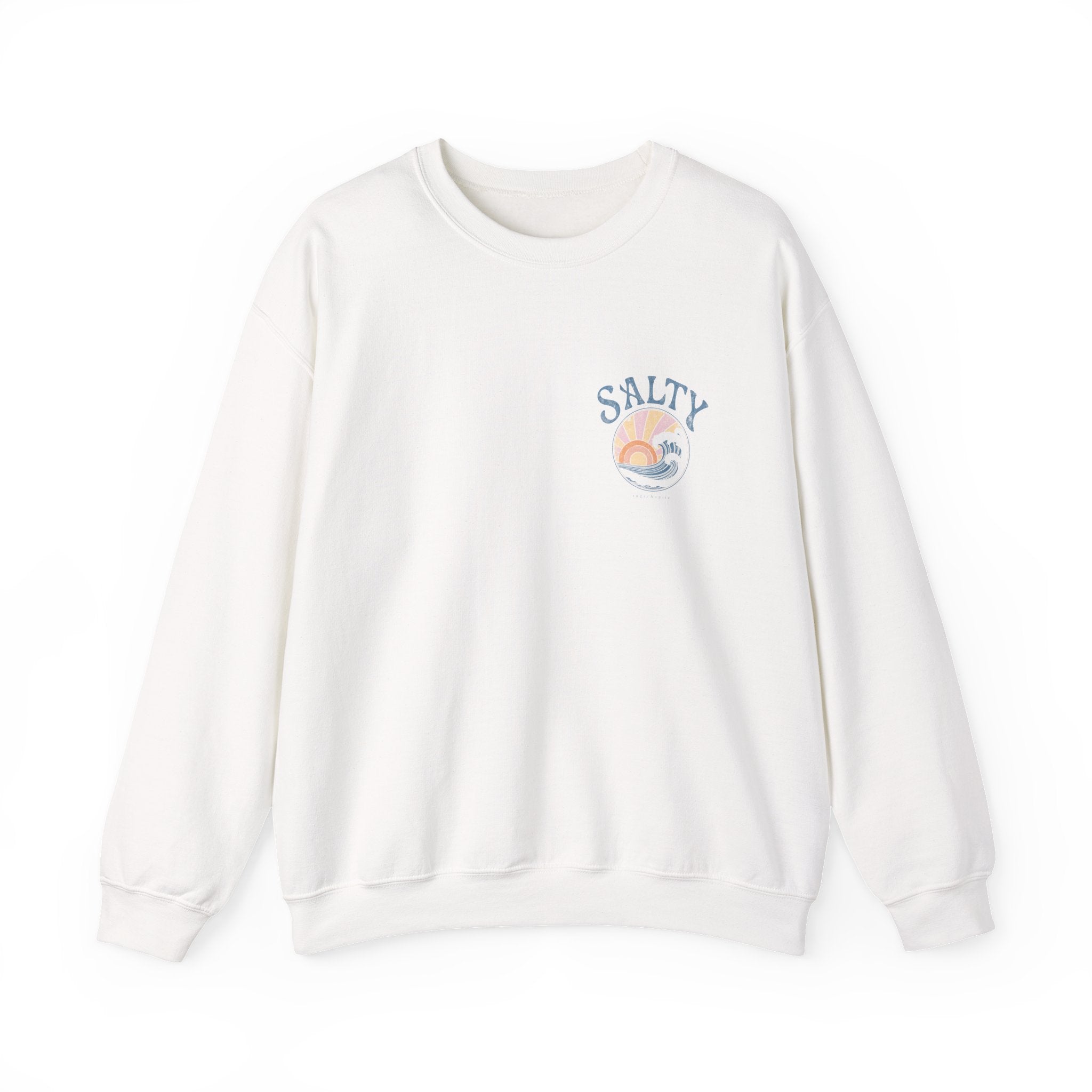 Salty Sunset Wave Crewneck Sweatshirt