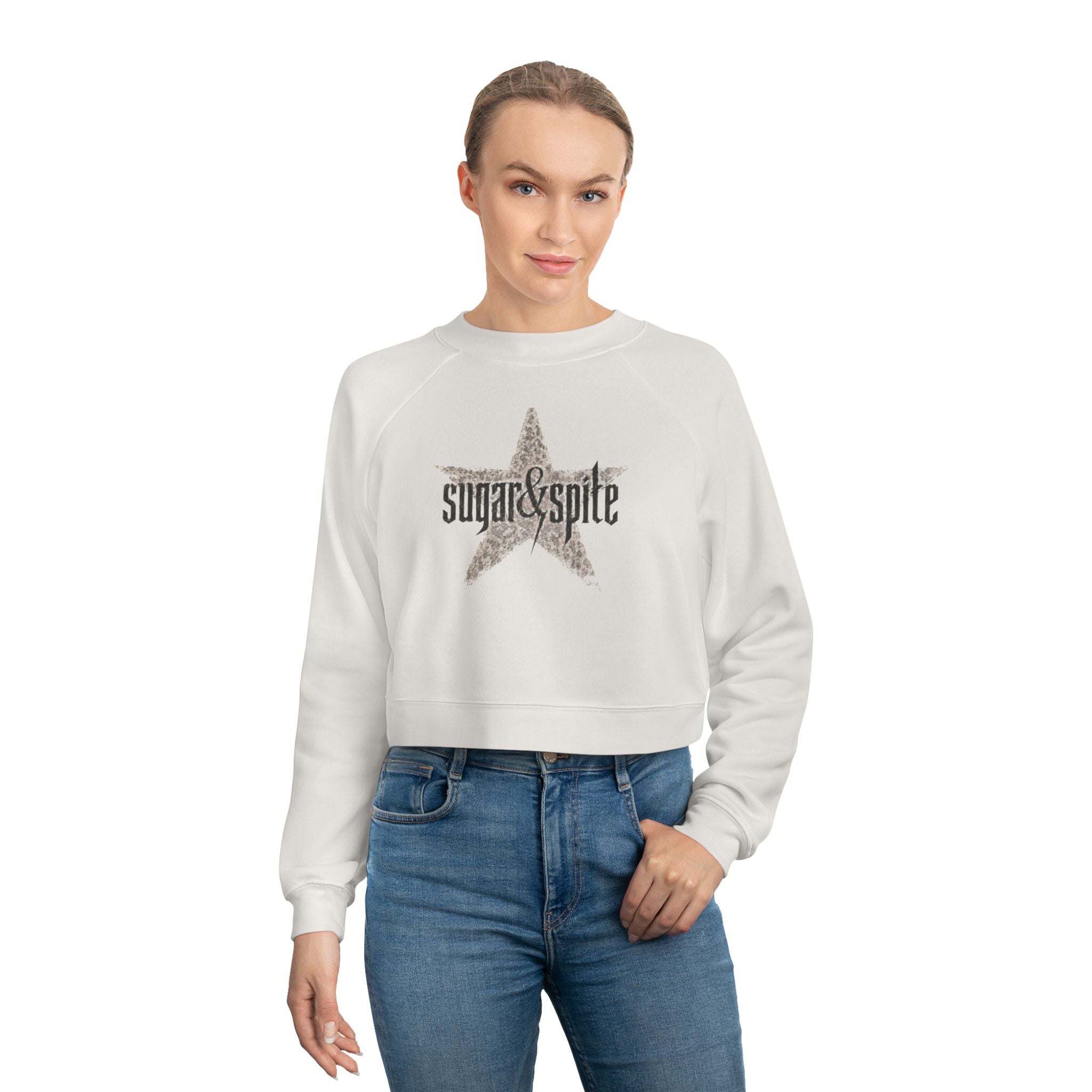 Women's S&S Star Cropped Fleece Pullover