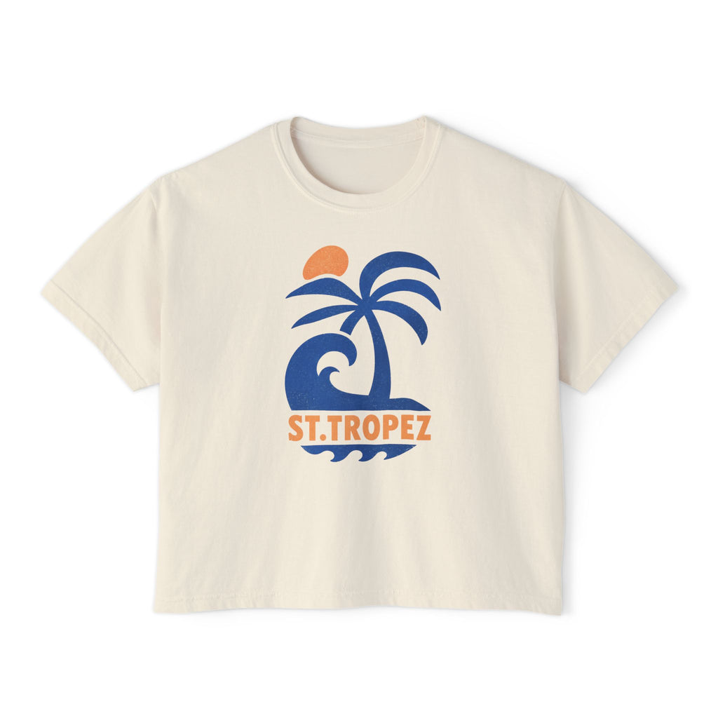St. Tropez Palm Wave Boxy Tee