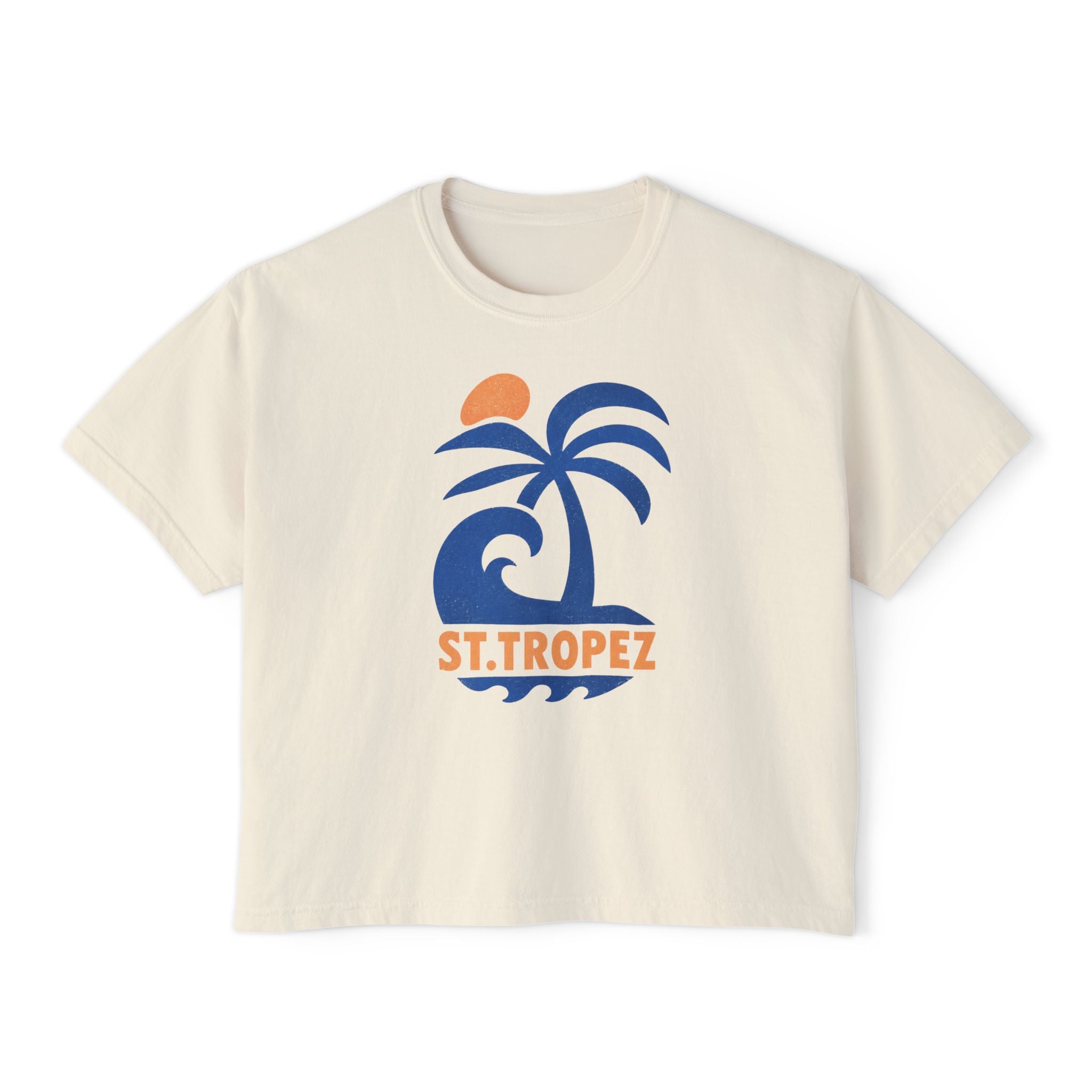 St. Tropez Palm Wave Boxy Tee