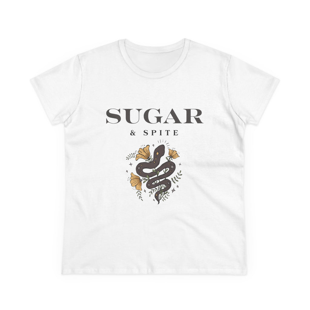Sugar & Spite Snake Graphic Tee — Feminine Floral Snake Shirt