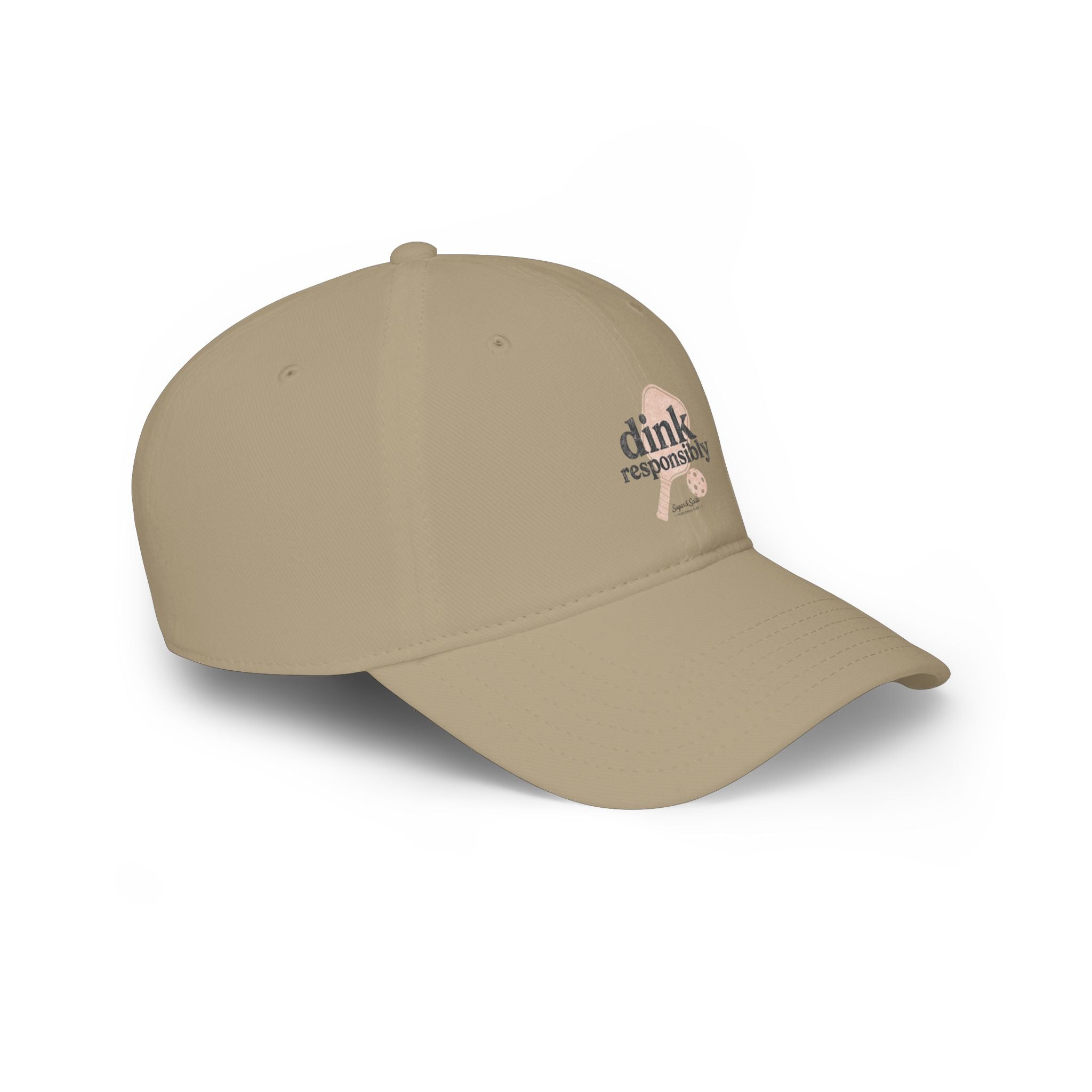 Low Profile Baseball Cap — "Dink Responsibly" Pickleball Hat