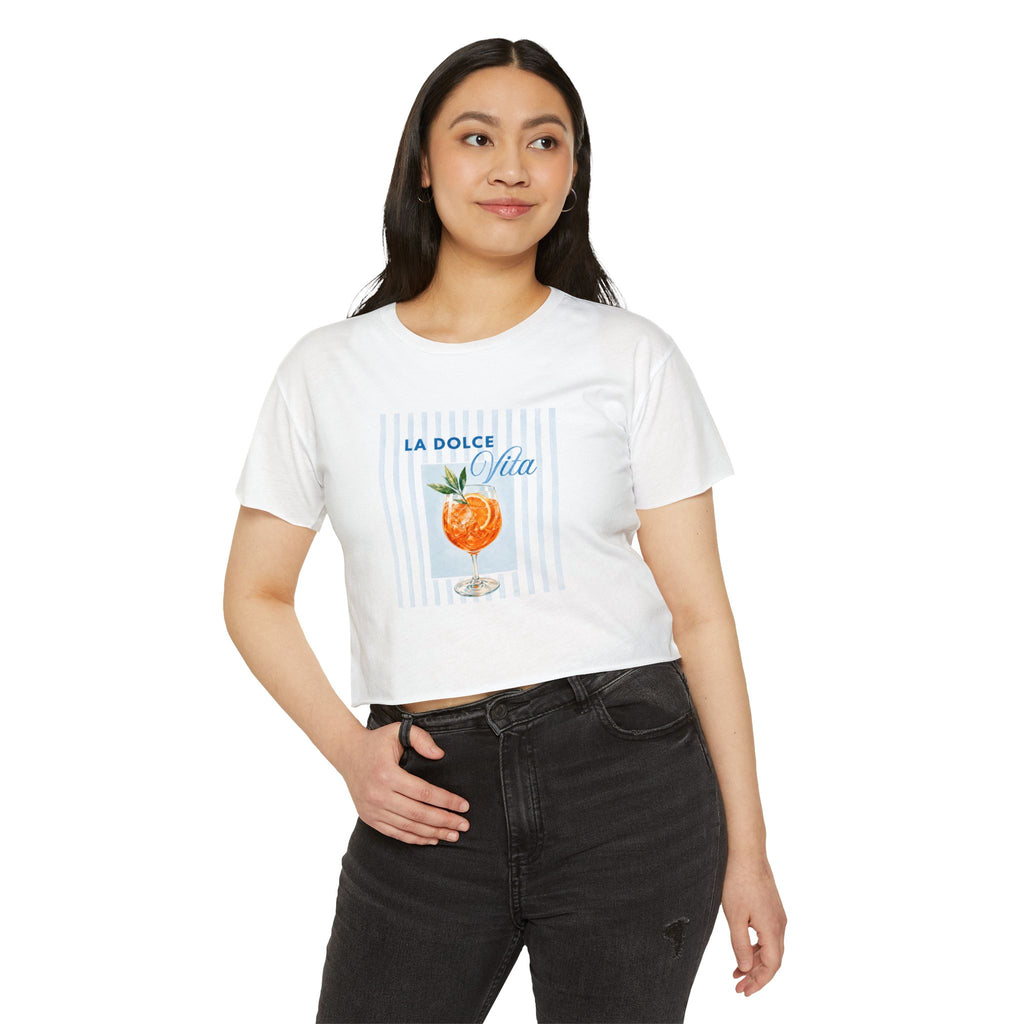 La Dolce Vita Crop Top — Women’s Festival Summer Tee
