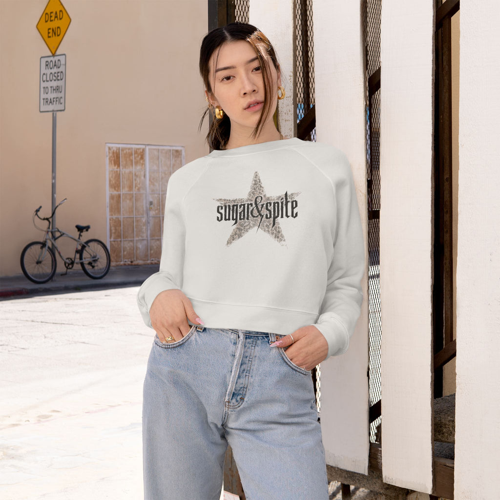 Women's S&S Star Cropped Fleece Pullover