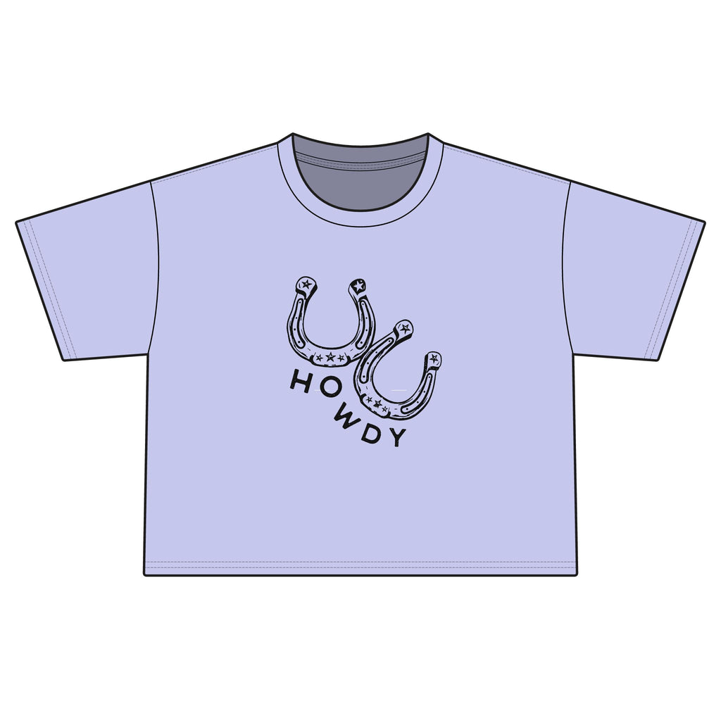 Howdy Horseshoe Boxy Tee