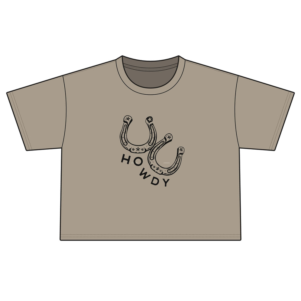 Howdy Horseshoe Boxy Tee