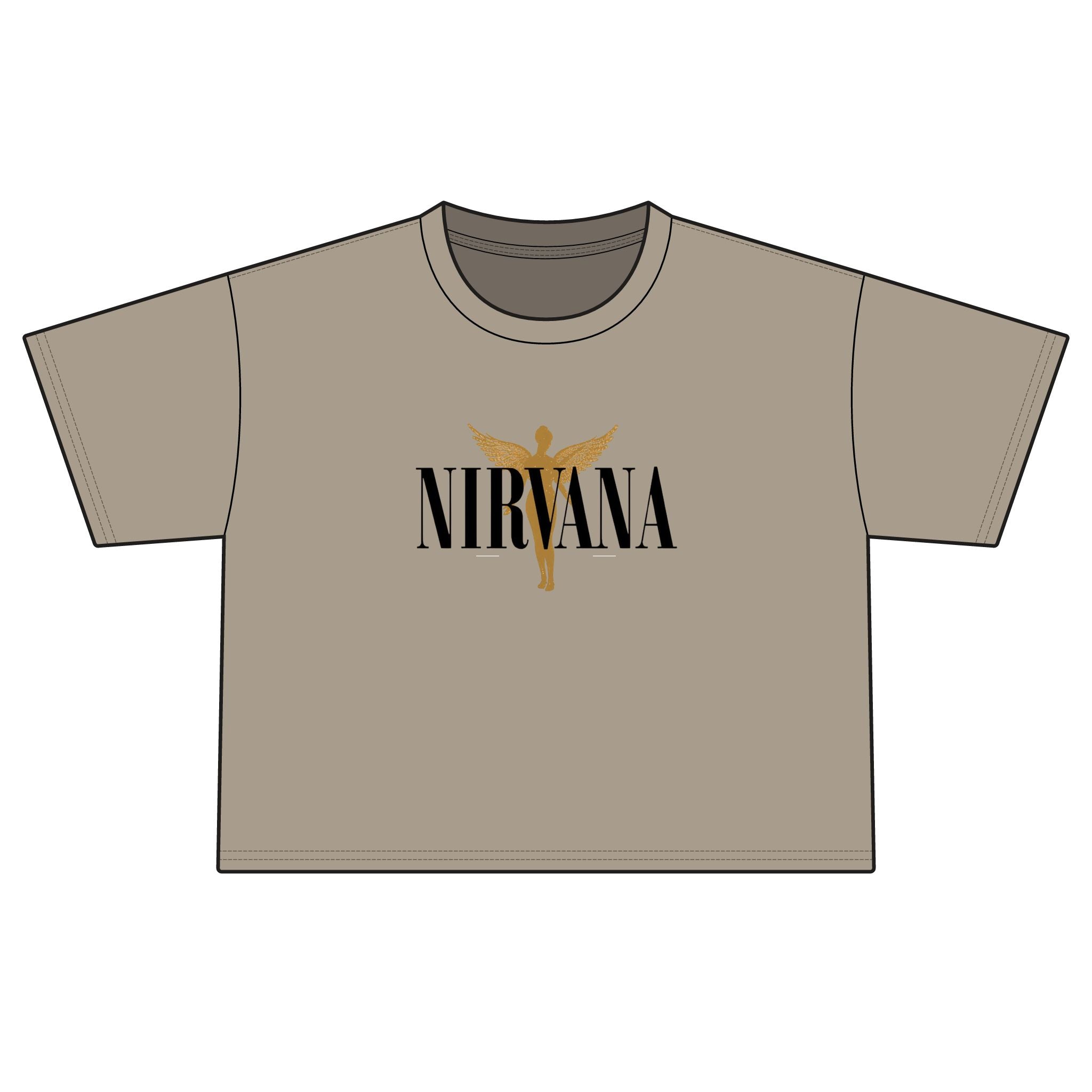 Nirvana Boxy Tee — Women's Cropped Band Shirt