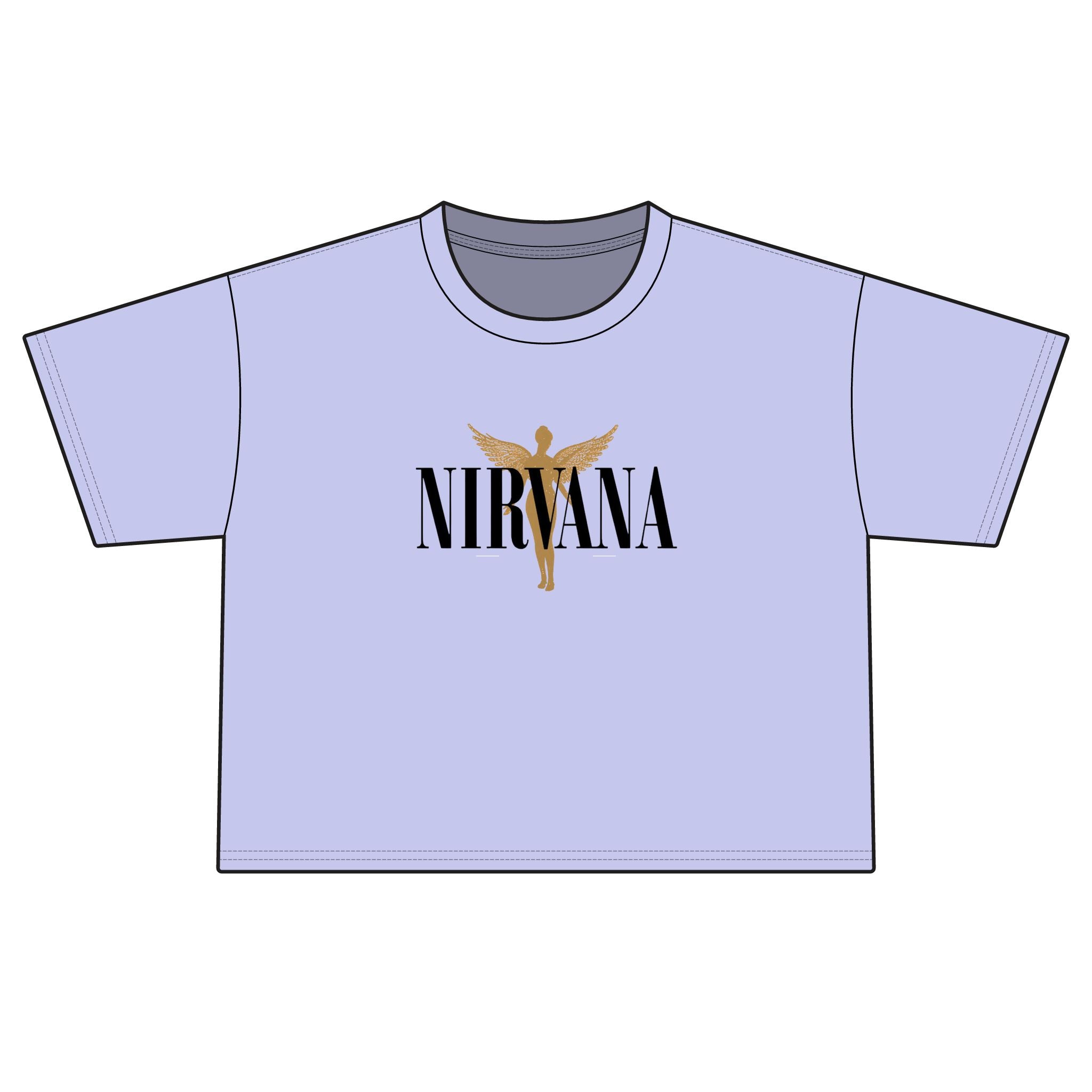 Nirvana Boxy Tee — Women's Cropped Band Shirt