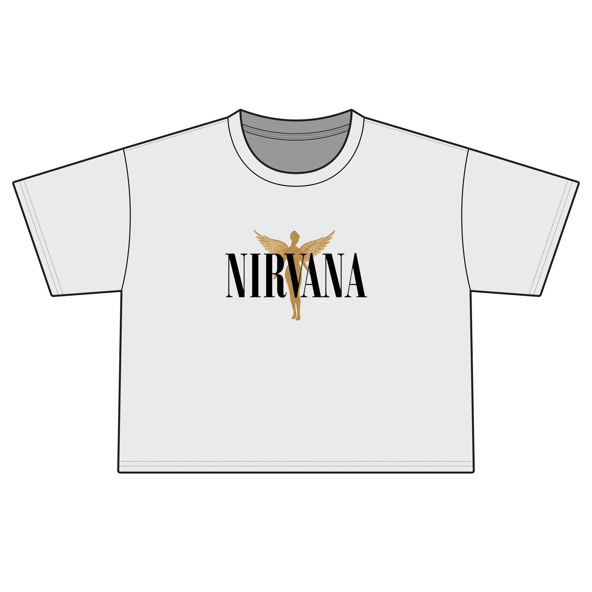 Nirvana Boxy Tee — Women's Cropped Band Shirt