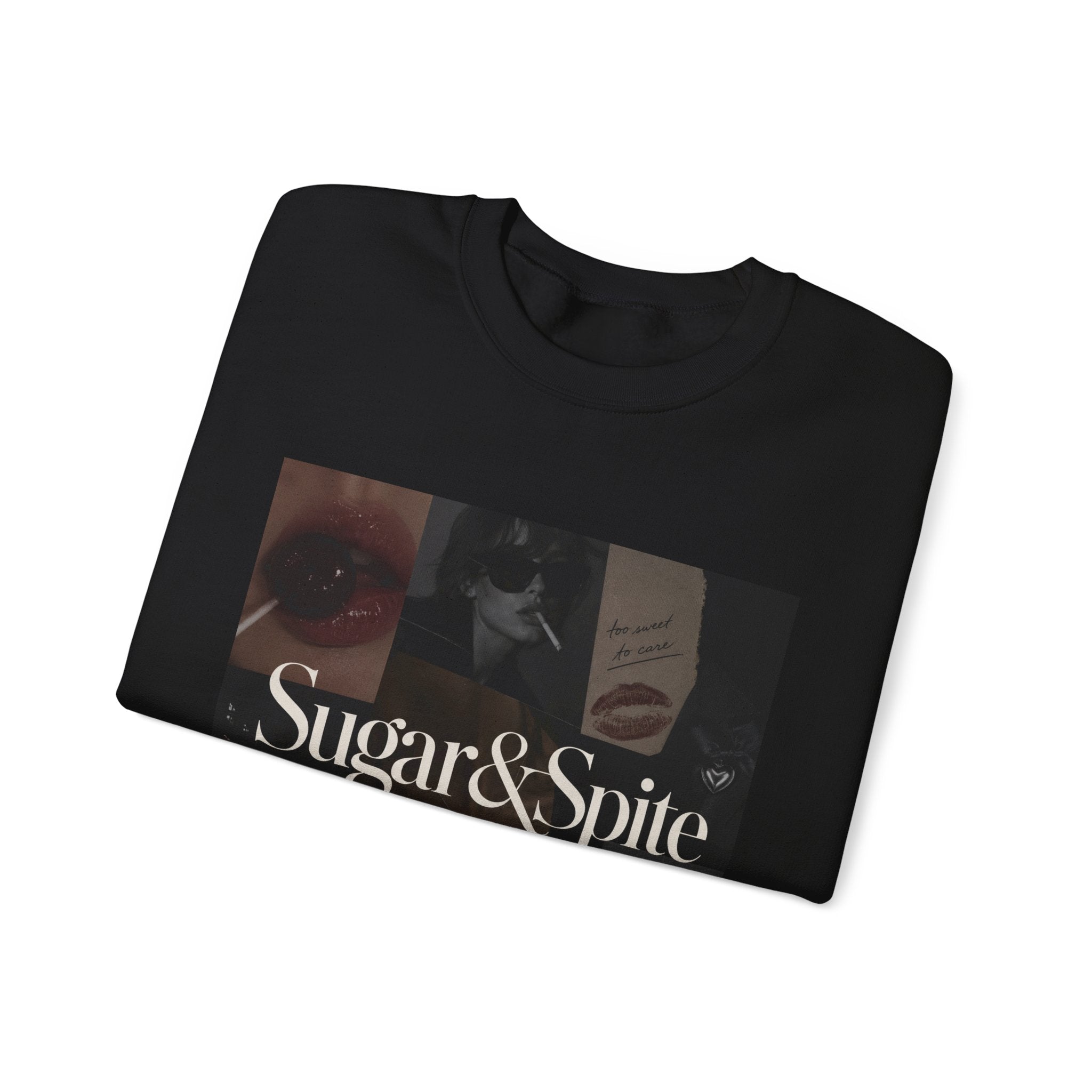 Sugar & Spice Graphic Sweatshirt — Vintage Collage Crewneck