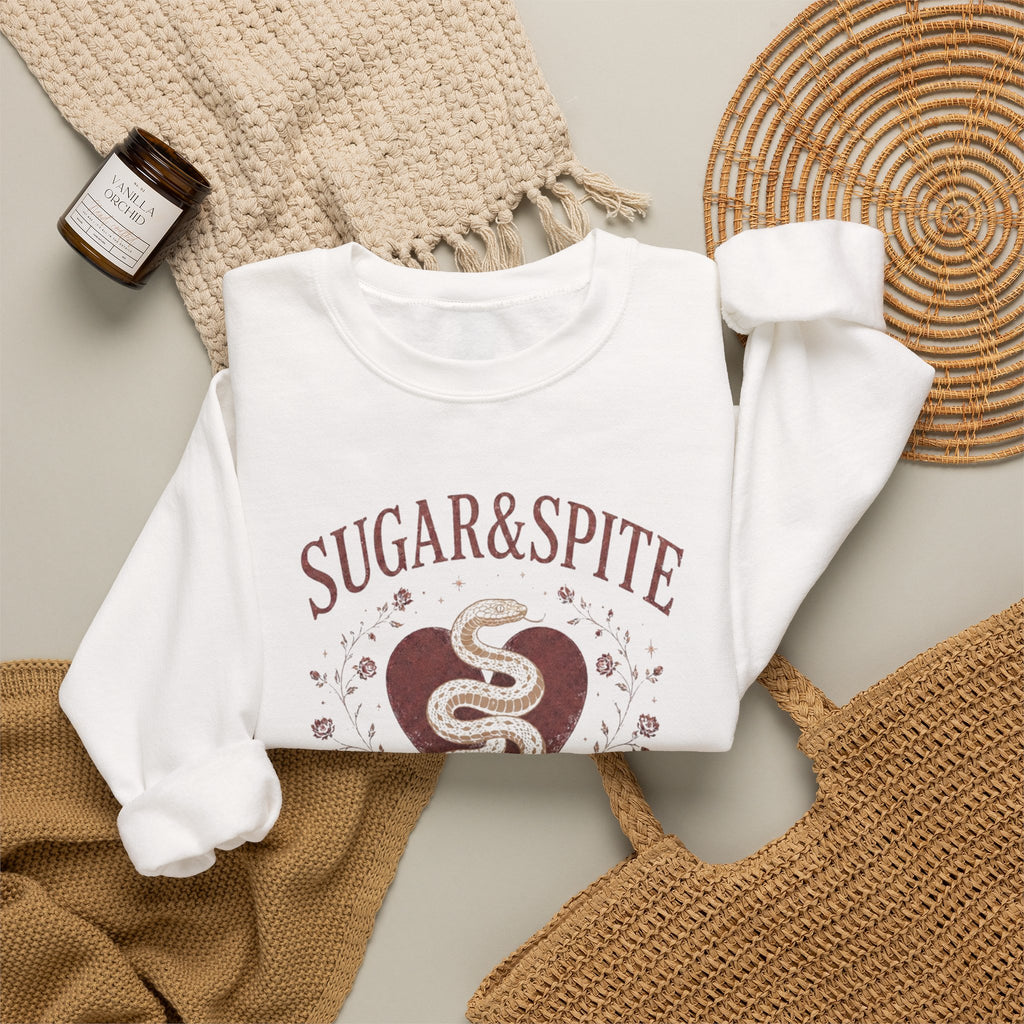 Sugar & Spite Heart Snake Crewneck Sweatshirt