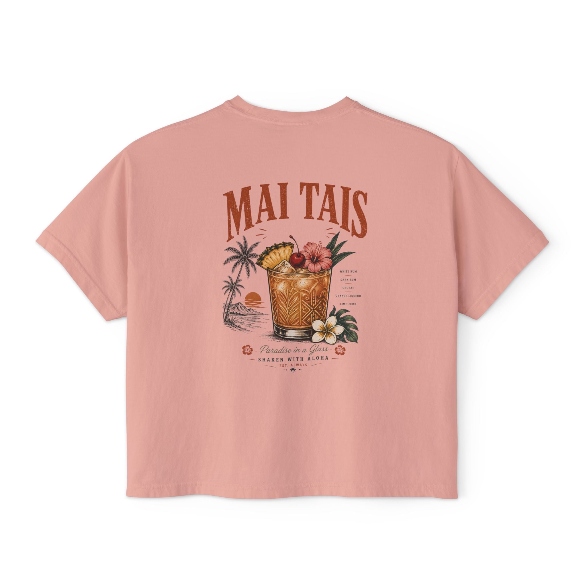 Mai Tais Cocktail Boxy Tee
