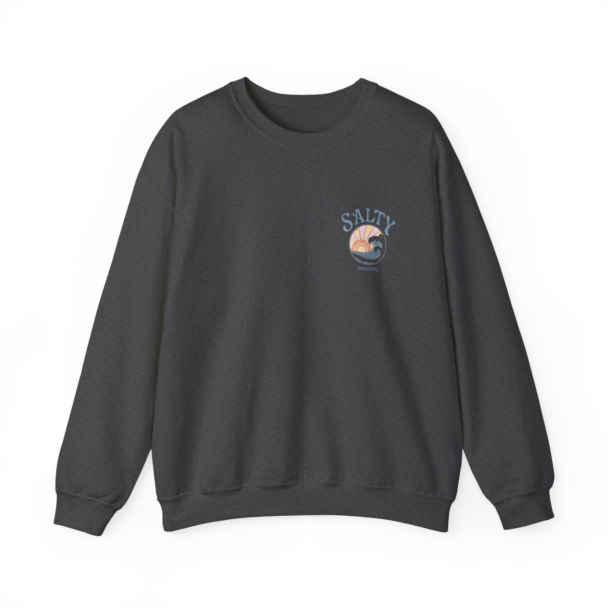 Salty Sunset Wave Crewneck Sweatshirt