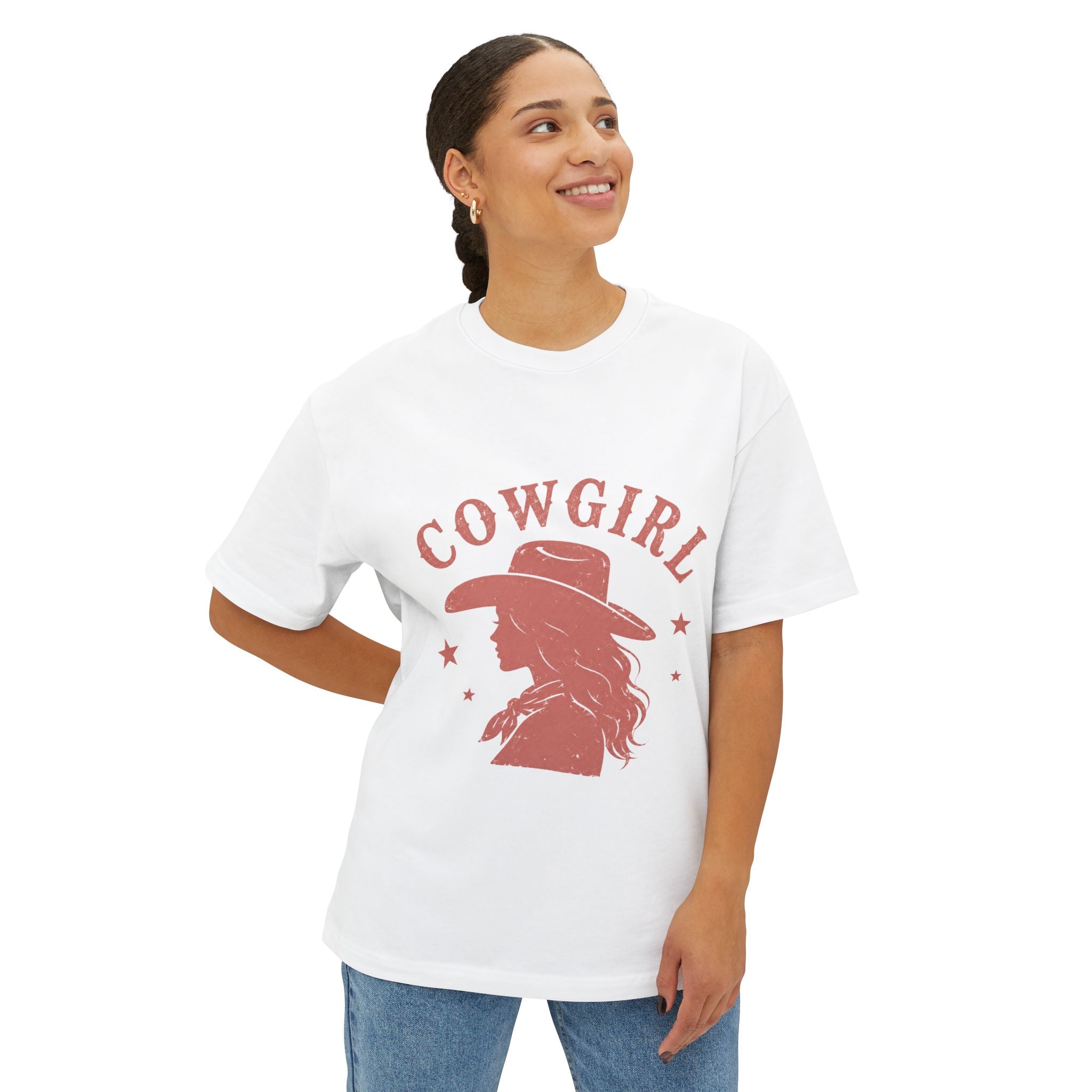 Cowgirl Silhouette Tee | Western Hat Cowgirl Graphic Shirt