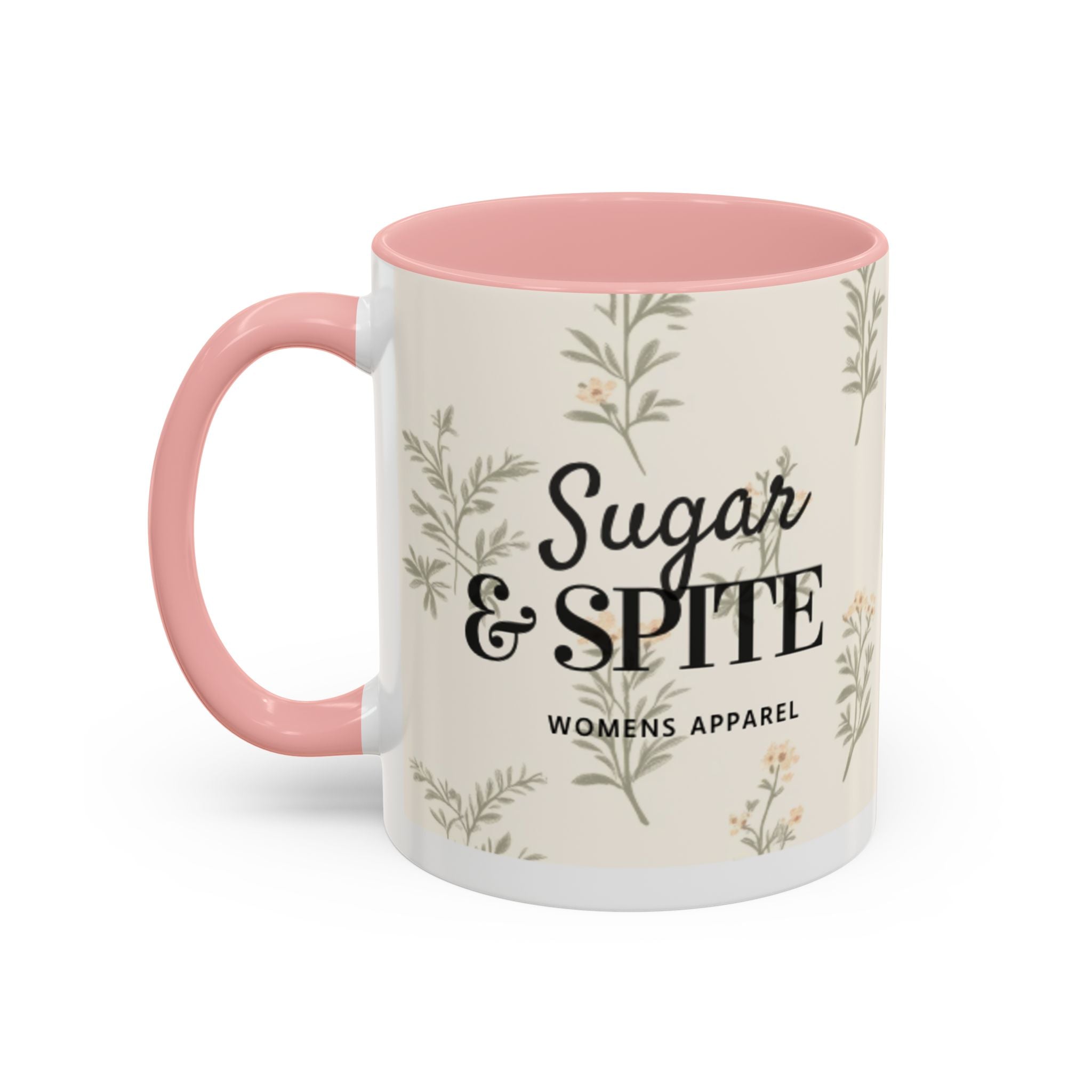 Sugar & Spite Floral Coffee Mug — Accent 11/15oz