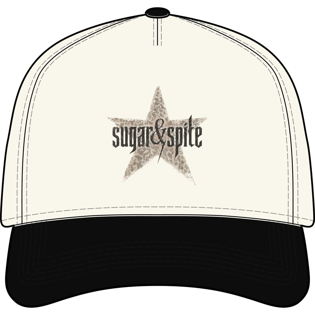 Sugar & Spite Star Cap — Two-Tone Vintage Trucker Hat
