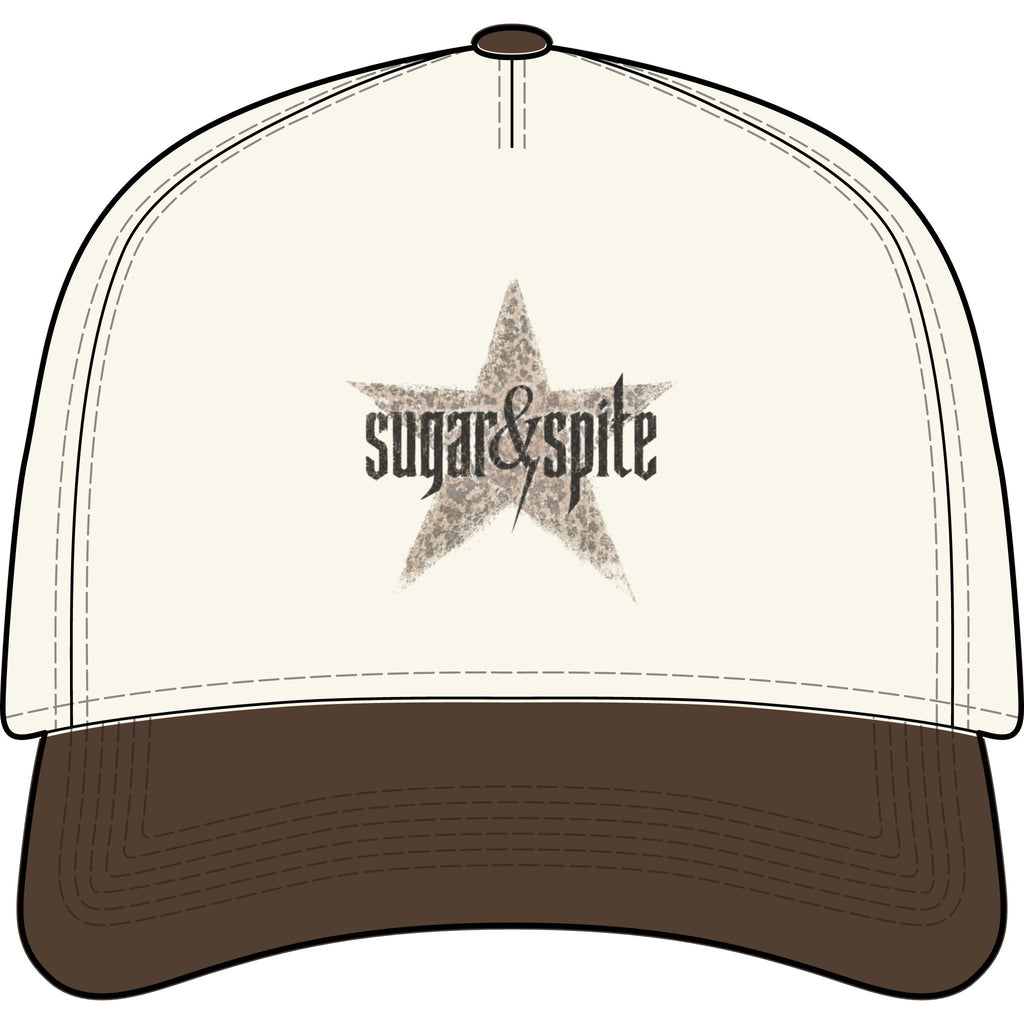 Sugar & Spite Star Cap — Two-Tone Vintage Trucker Hat