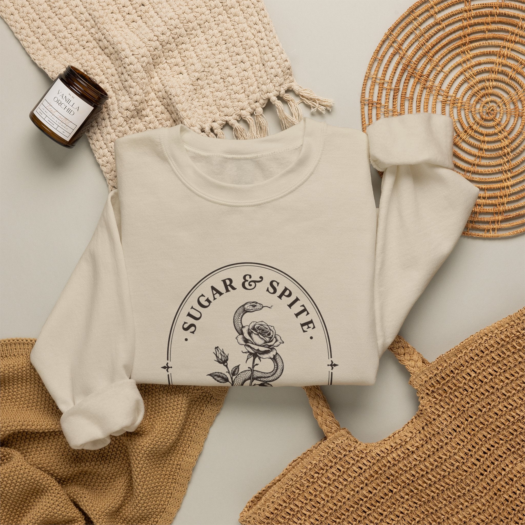 Sugar & Spite Signature Logo Crewneck Sweatshirt
