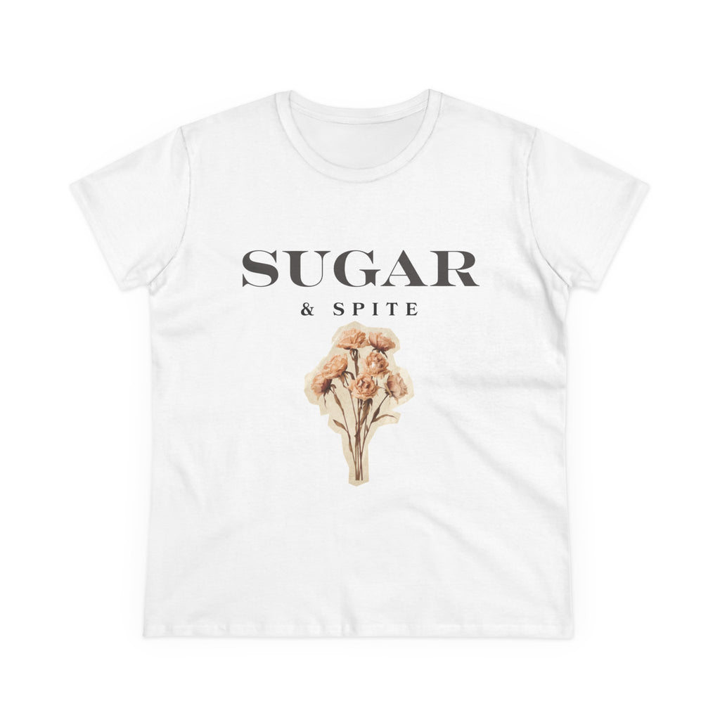 Sugar & Spite Floral Tee — Women's Cute Vintage Bouquet Shirt