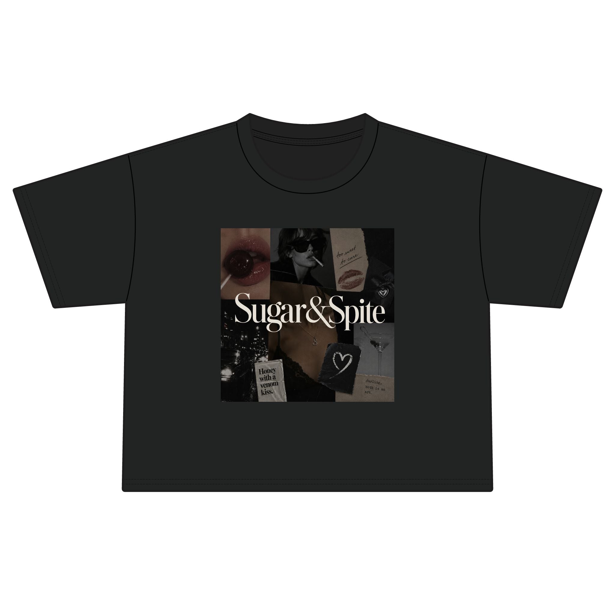 Sugar & Spice Collage Boxy Tee — Women's Boxy T-Shirt