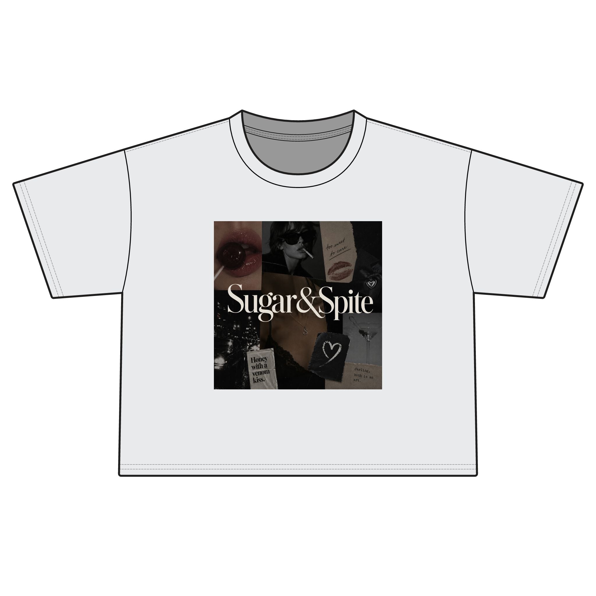 Sugar & Spice Collage Boxy Tee — Women's Boxy T-Shirt