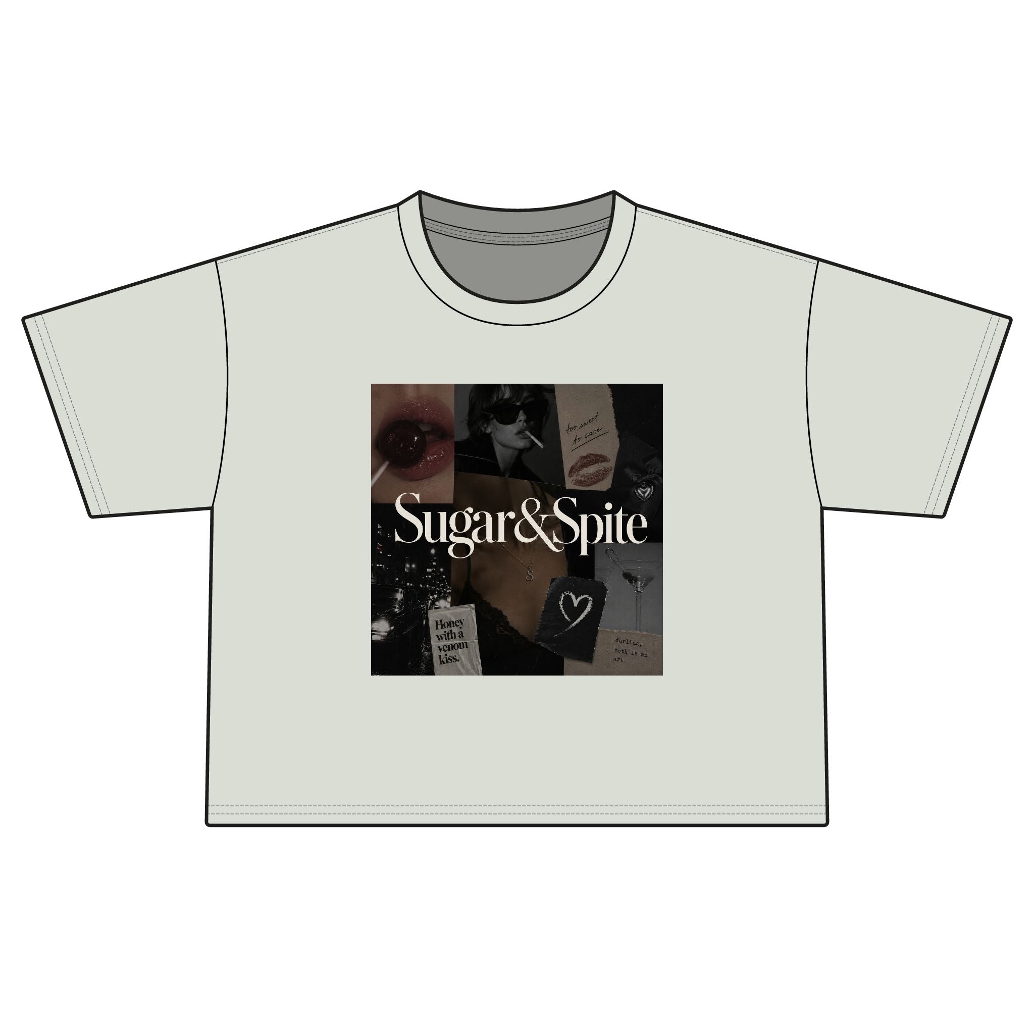 Sugar & Spice Collage Boxy Tee — Women's Boxy T-Shirt