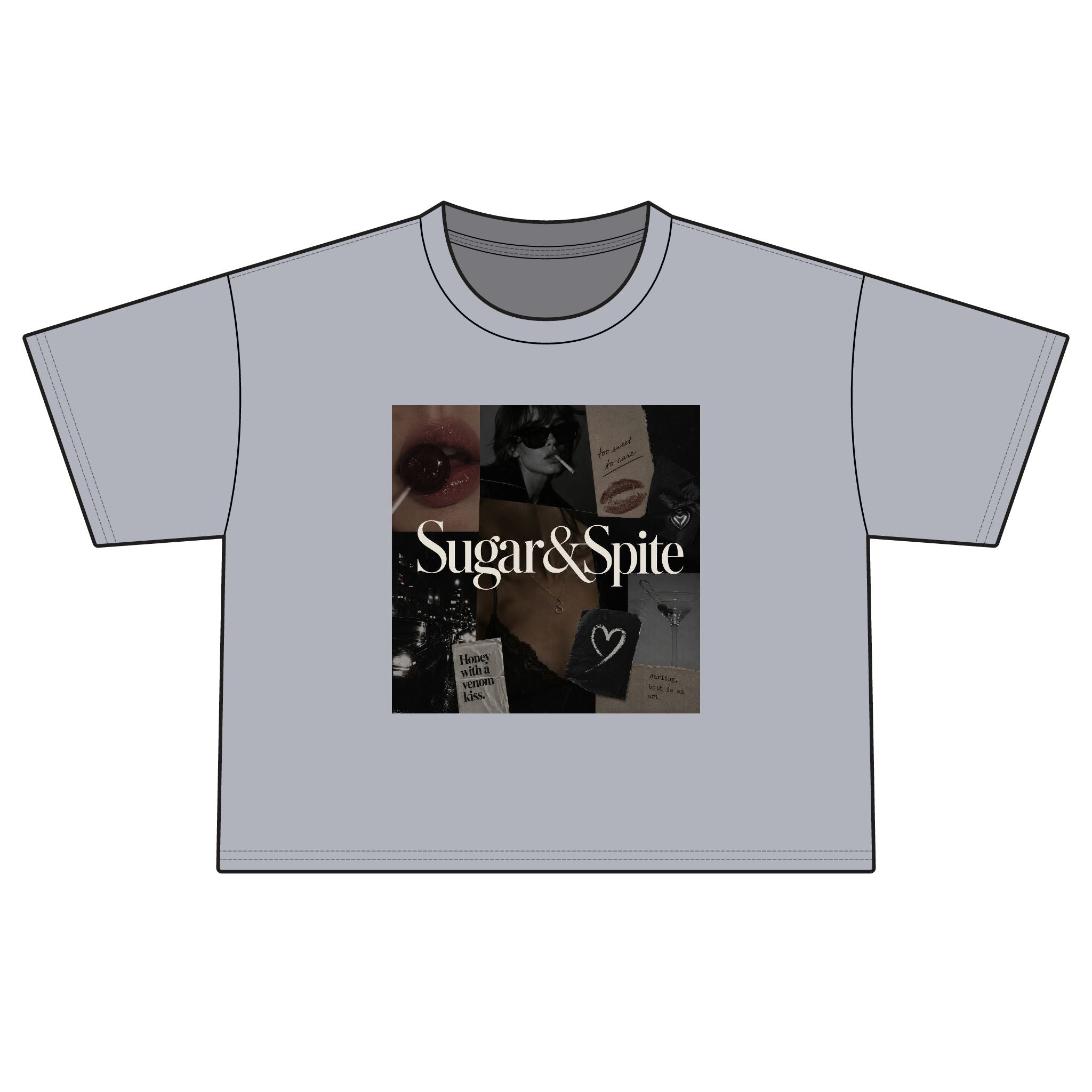 Sugar & Spice Collage Boxy Tee — Women's Boxy T-Shirt